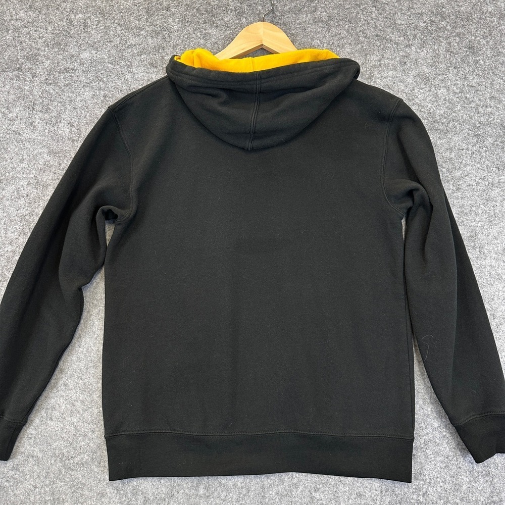 NHL Boston Bruins Hoodie Mens Medium Black Yellow Lace Up Hockey Sweatshirt - Picture 3 of 8